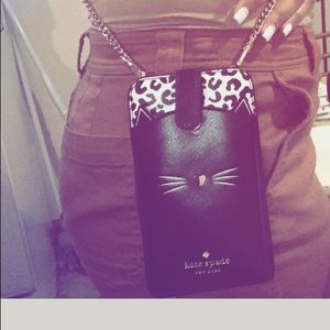 Kate spade Nee York meow Crossbody phone holder